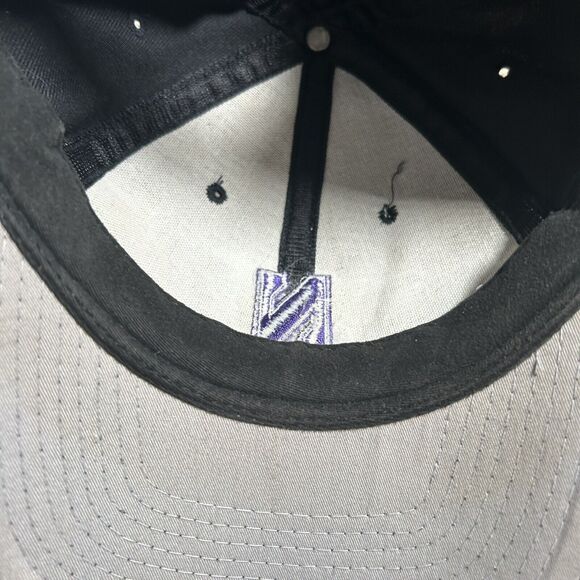 Vintage‎ Champion Northwestern Wildcats Hat Snapback Black Wool Cap - Picture 6 of 9